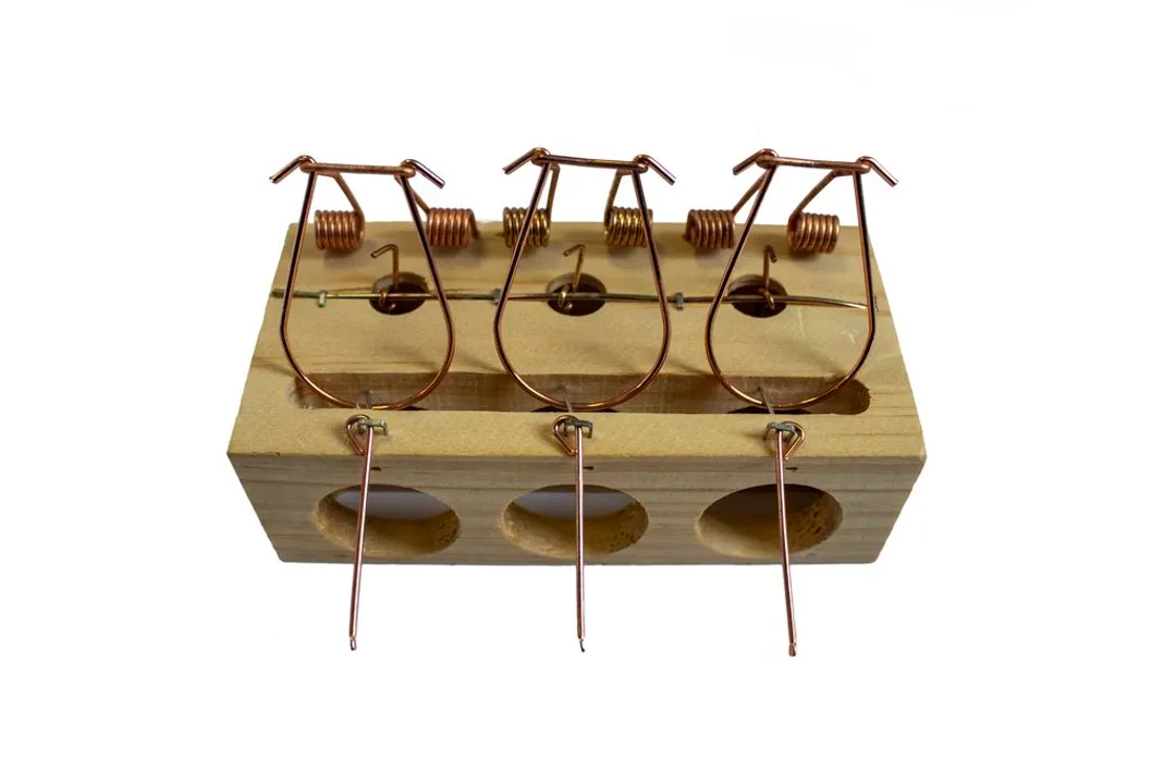 Мышеловка деревянная тройная WMC TOOLS WMC-TG8002092