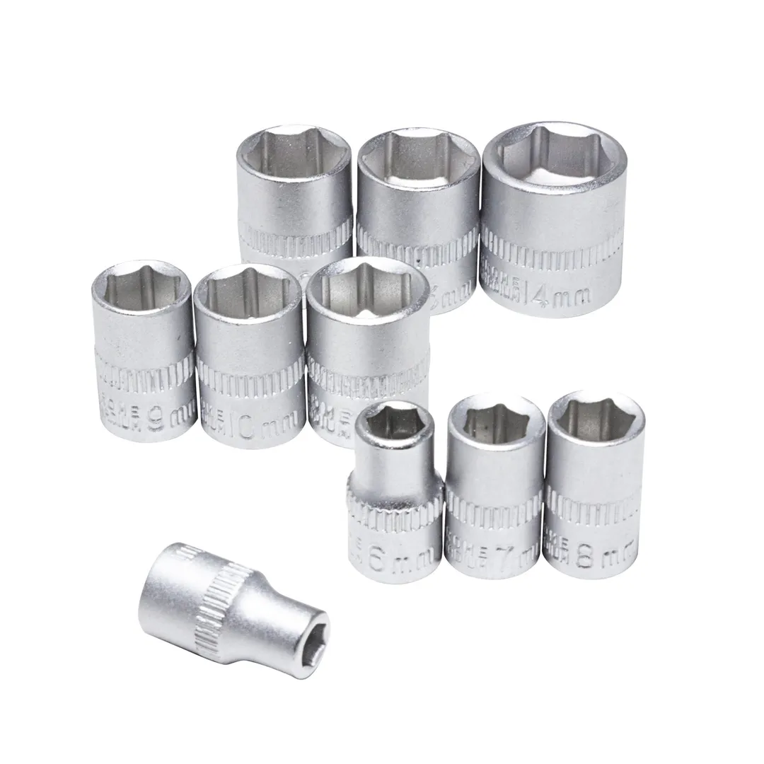 Набор головок и головок-бит с трещоткой 22 пр. 1/4'', 5-14 мм, 6-гр. KINGTUL KT422