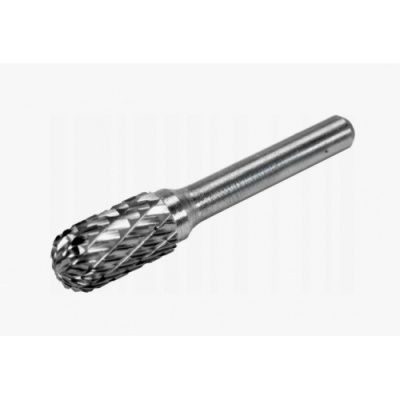 Шарошка металлическая цилиндрическая с закругленным кончиком 10х16x56 мм для обработки металла H-D HD-61723