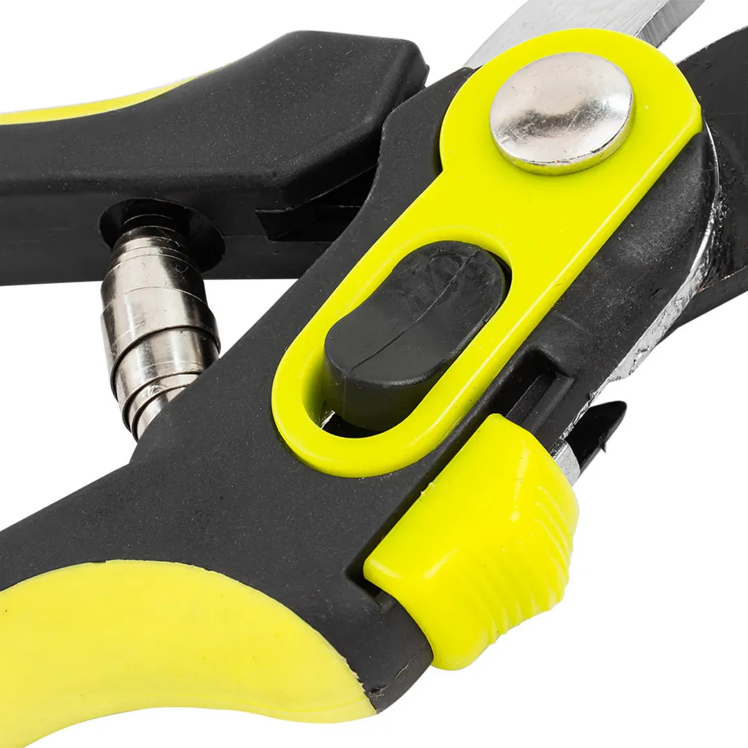 Секатор садовый в пластиковом корпусе с верхней фиксацией, L-215 мм, WMC TOOLS WMC-HW19120401-1