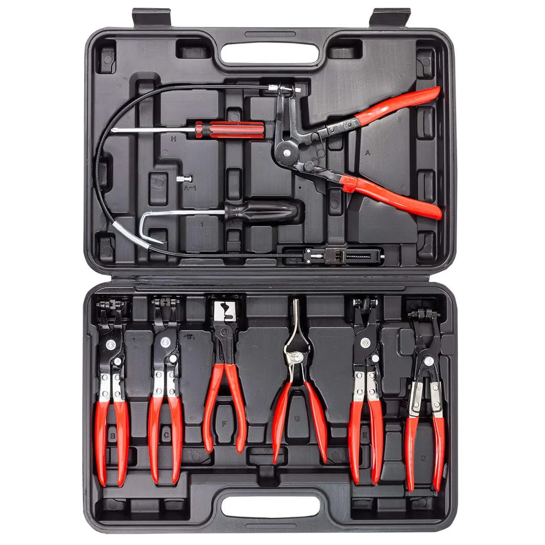 Набор щипцов для снятия и установки хомутов и шлангов 9 пр FORSTIME FT-909G3