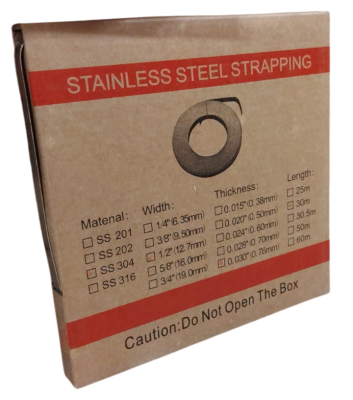 Лента металлическая для знаков А2-В, 12х0,75 мм, L30 м WUMAX 1529112