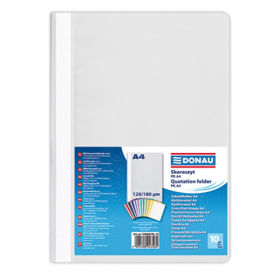 Папка скоросшиватель "Donau", А4, серый