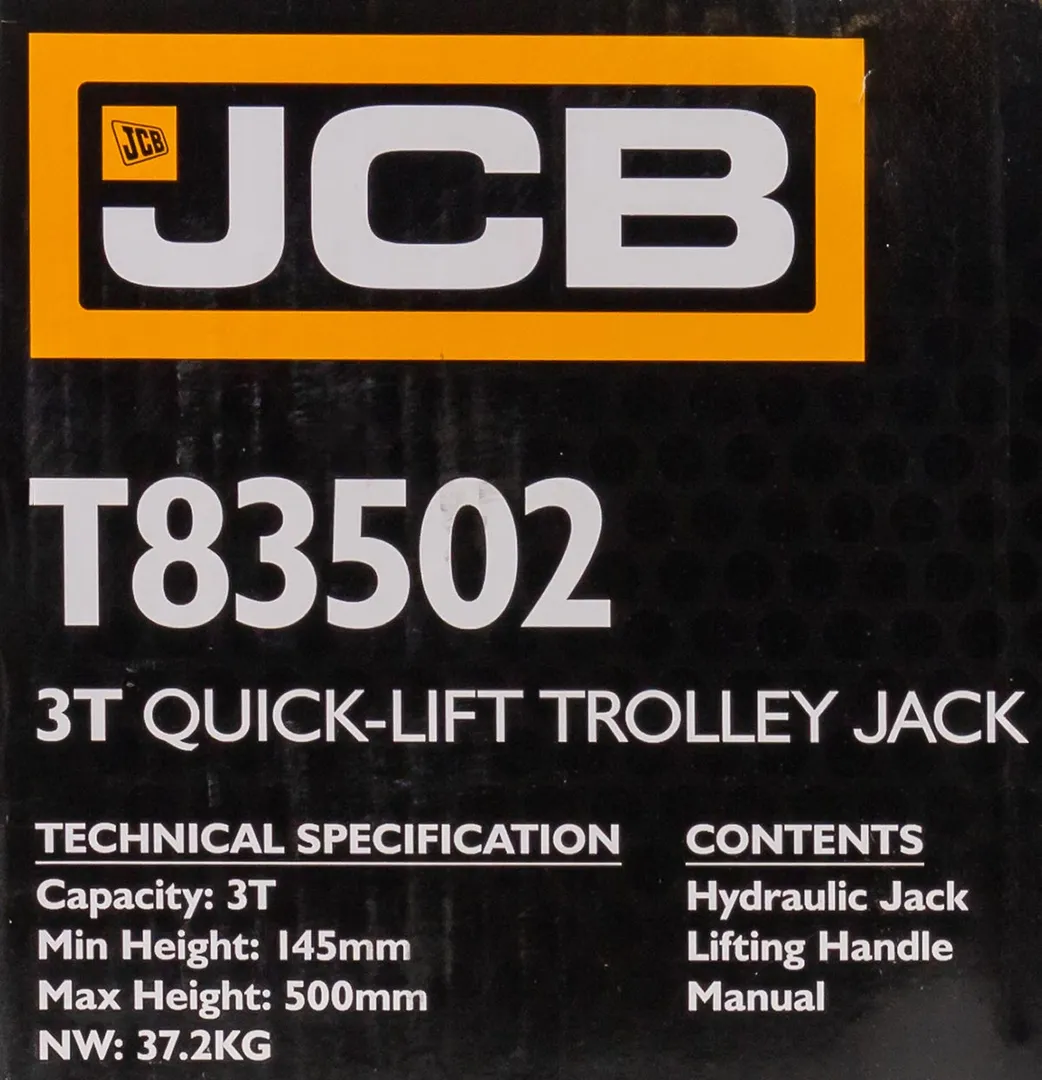 Домкрат подкатной гидравлический 3 т 145-500 мм JCB JCB-T83502