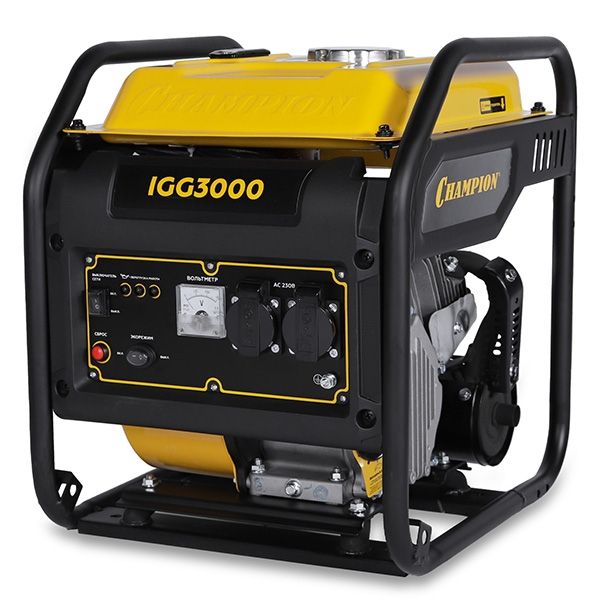 Инверторный генератор, 2,8/2,9 кВт, 7,5 л.с., 7 л CHAMPION IGG3000