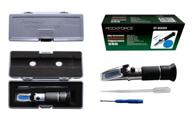 Рефрактометр 3 в 1, антифриз, электролит, омывающая жидкость RockForce RF-9G0303