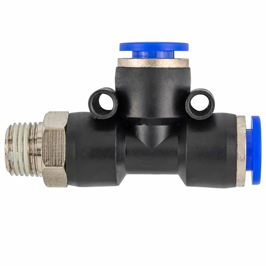 Фитинг Т-образный для пластиковых трубок 6 мм-наружная резьба 1/8'' Forsage F-SPD06-01