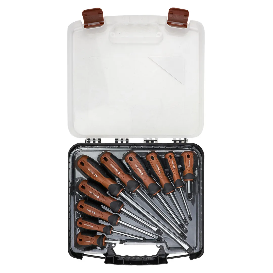 Набор отверток PH, PZ, SL 10 пр FORSTIME FT-7010C