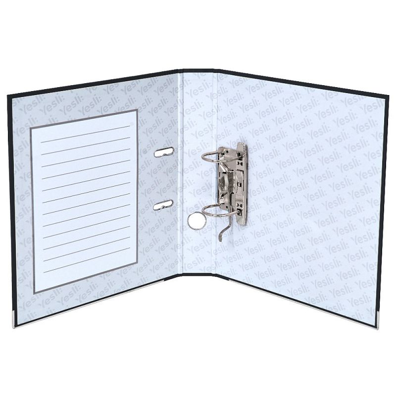 Папка-регистратор "Yesli:", А4, 50 мм, ПВХ Эко, черный