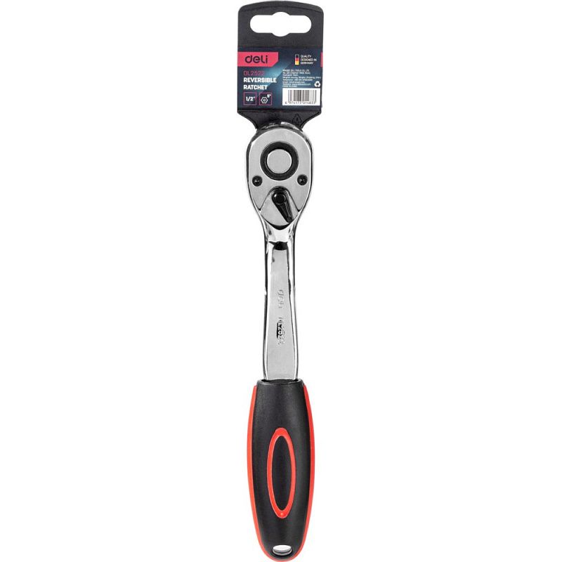 Трещотка 1/2" 254 мм, 72 зуба Deli RS EDL2522