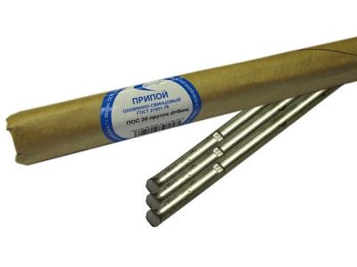 Припой ПОС 30 пруток ф8 мм, 180г Векта 10285