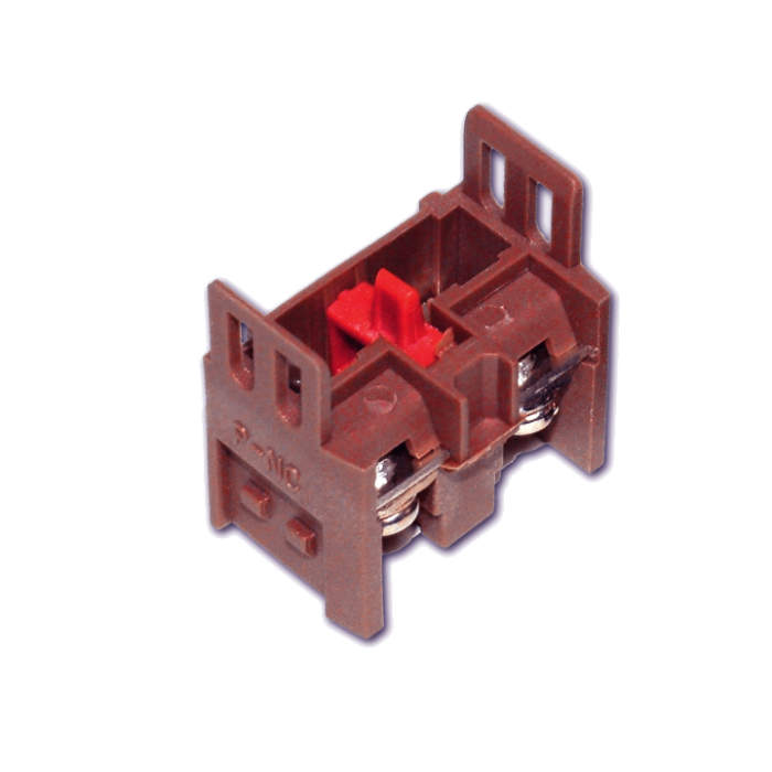 Контакт дополнительный для светосигнальной арматуры NC бордовый EKF PROxima pbn-01-r