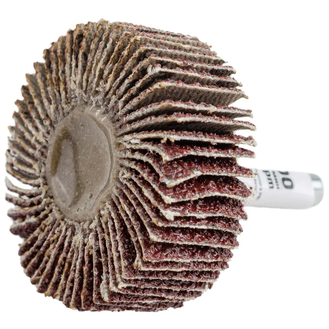 Круг шлифовальный лепестковый P60, 40х15 мм, цанга 6 мм, max 10 000 об/мин RockForce RF-FD660Р