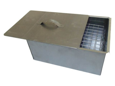 Коптильня, 2-хярусная, 400х280х180 мм, сталь 0,8 мм, PERFECTO LINEA 47-400280/1