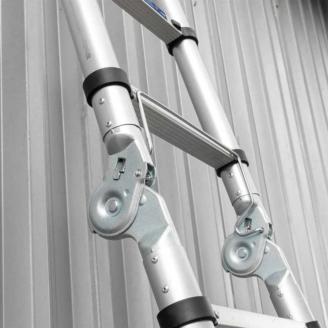 Лестница-стремянка телескопическая алюм. бытовая 2.2+2.2 м 7+7 ступ. Scheppach Sch-UP220-M