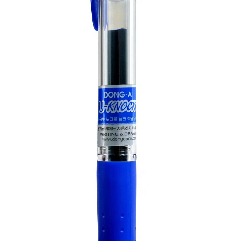 Ручка гелевая "U-knock", 0.7 мм, голубой, стерж. синий