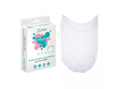 Сетка-полог на детскую кроватку 140х70x82 см HELP 80008