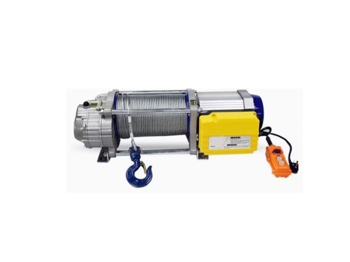 Лебедка электрическая 1250кг 100м с канатом 380В алюминиевый корпус KCD(А) TOR 1040745