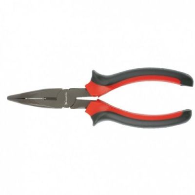 Длинногубцы изогнутые Black Nickel 200 мм, двухкомпонентные рукоятки MATRIX 17462