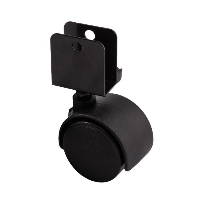 Колесо меб. пласт. d40 U-образное, черный тип2 AKS 121629