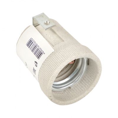 Патрон керамический E27 с держателем EKF PROxima LHCe-E27-h