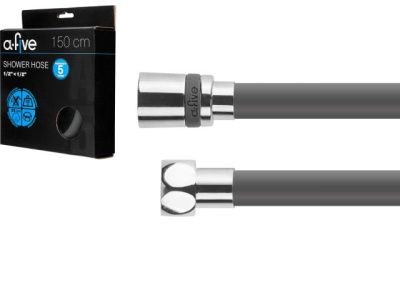 Шланг душевой, Si, 1/2" г-г 150 см, графит, A-five A5-028GRPH