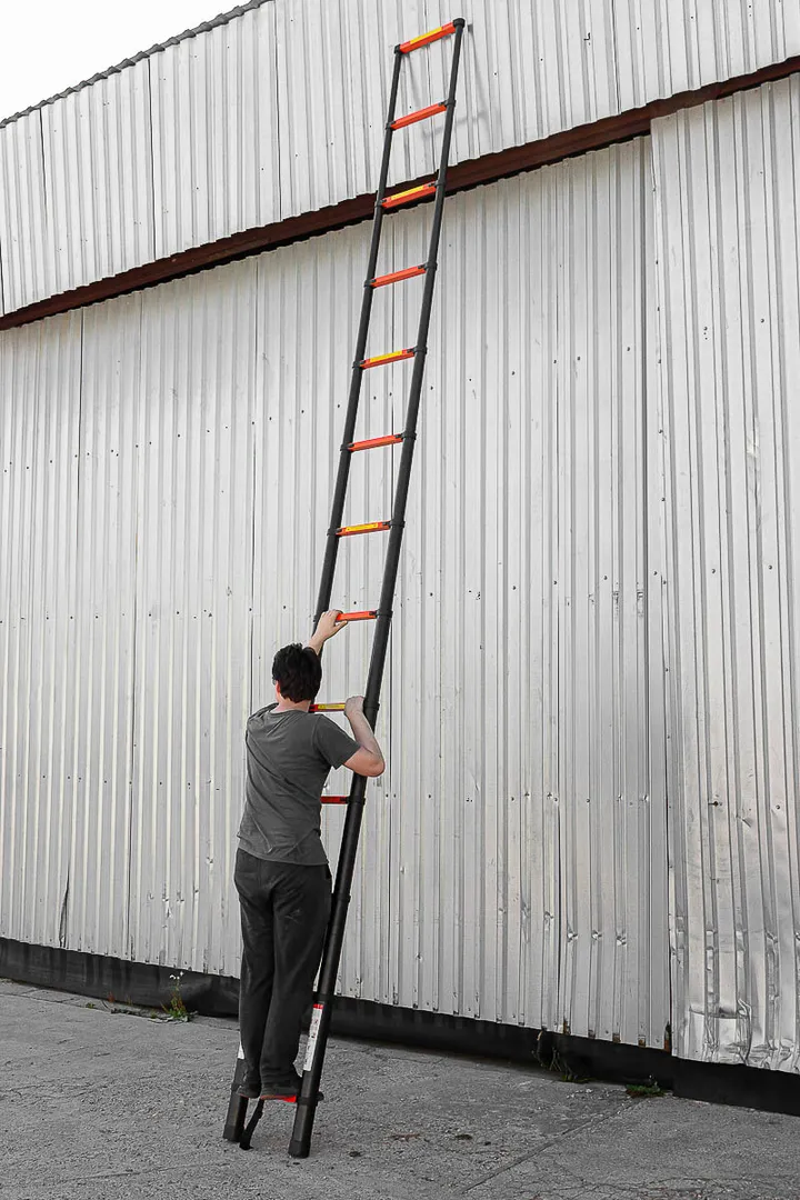 Лестница телескопическая алюм. бытовая 5.0м, 13 ступ. ISMA ISMA-UP500