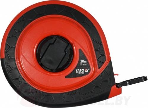 Мерная лента фиберглассовая 30 м.х15 мм Yato YT-71571
