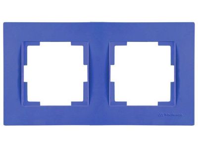 Рамка 2-ая горизонтальная темно-синяя, RITA, Mutlusan 22208001209