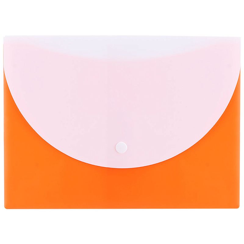 Папка-конверт на кнопке "Deli", A5, ассорти