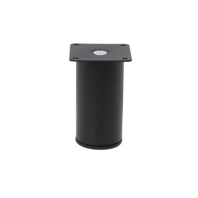 Опора меб. мет. d50 h100 черная AKS 102522