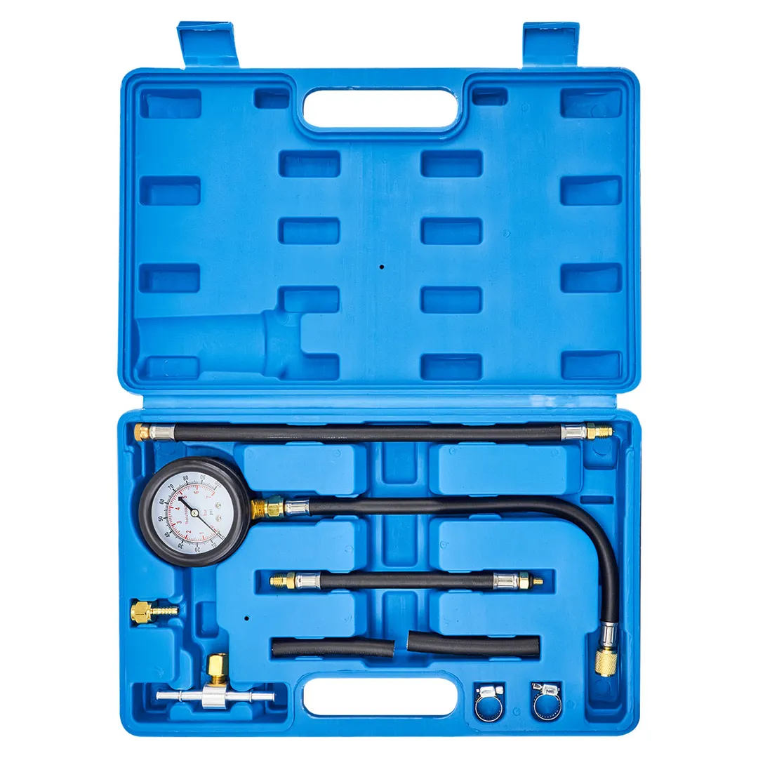 Манометр для измерения давления топлива в комплекте с переходниками 9 пр Forsage F-946G08