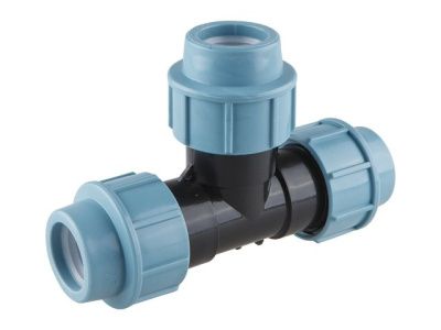 Тройник ПНД компрессионный 40 AV Engineering AVE107404040