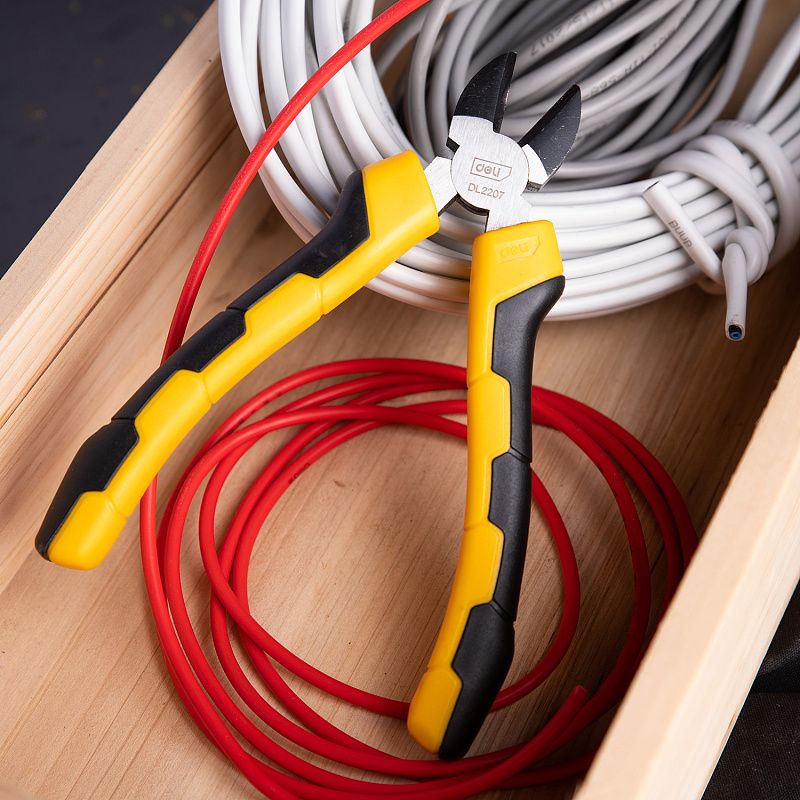 Бокорезы Deli "EDL2207", 180 мм, желтый, черный