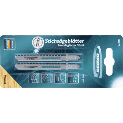 Полотна для электролобзика по дереву, 2 шт, (3141) Gross 78276