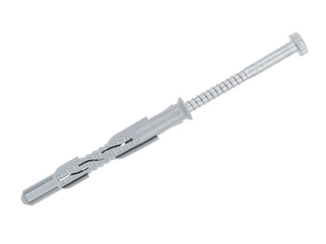 Дюбель рамный, фасадный 10х120 мм нейлон, потай, с шурупом, 50 шт в уп., Starfix SM-46096-50