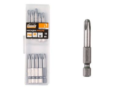 Насадка крестообразная PH2 50 мм 10 шт. Gepard GP3601-50