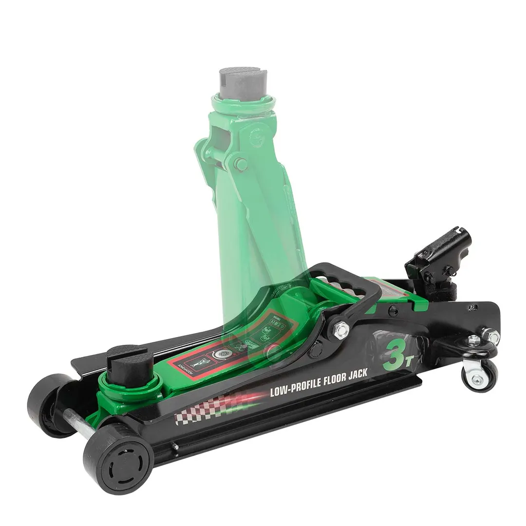 Домкрат подкатной гидравлический низкопрофильный 3 т, поворотная ручка 360°, 85-385 мм RockForce RF-TR8154