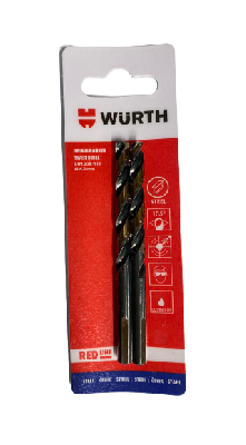 Сверло по металлу HSS 2,0мм RED LINE DIN338, блистер, 2шт/упак WÜRTH 0624820