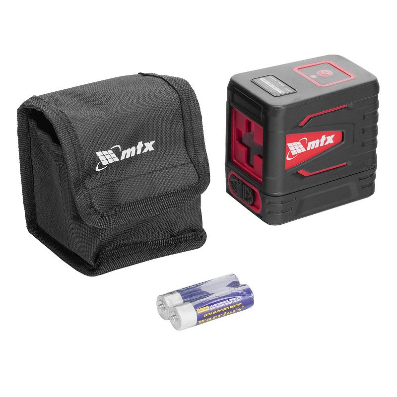 Лазерный уровень QBC RED Basic SET, 10 м, красный луч, батарейки, резьба 1/4" MTX 35010