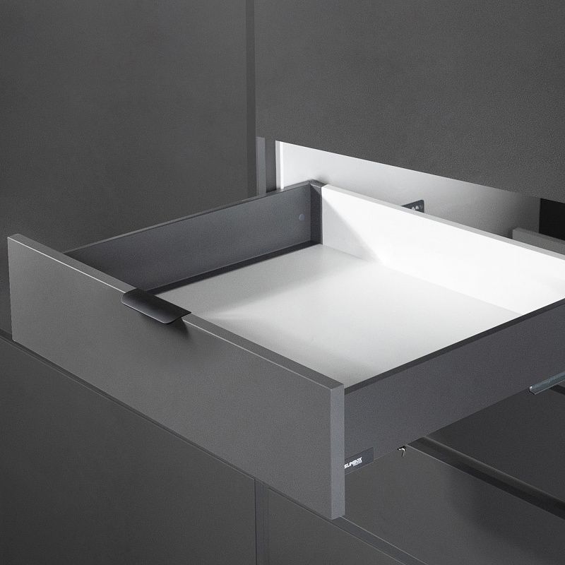 Система ящиков Evolution L-350 h84 графит SOFT CLOSE ДСП16мм SLIMBOX EVOLUTION 117712