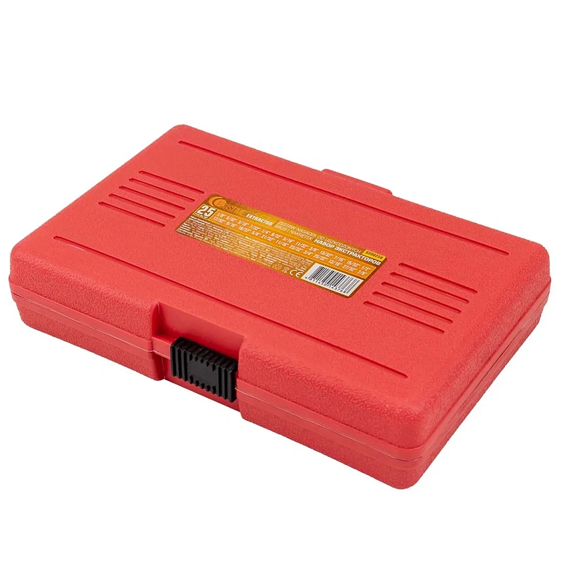 Набор головкок-экстракторов для извлечения поврежденных болтов/гаек 25 пр FORSTIME FT-630025B