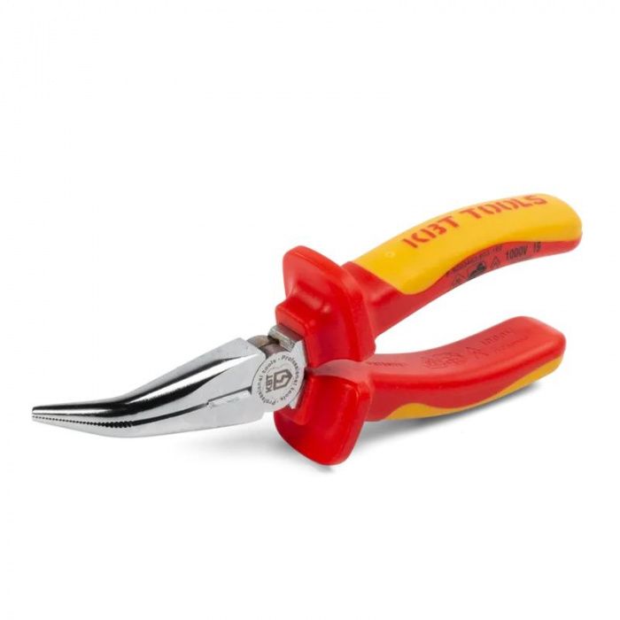 Длинногубцы изогнутые диэлектрические для работы под напряжением до 1000 В ПРОФИ 160мм КВТ 79220