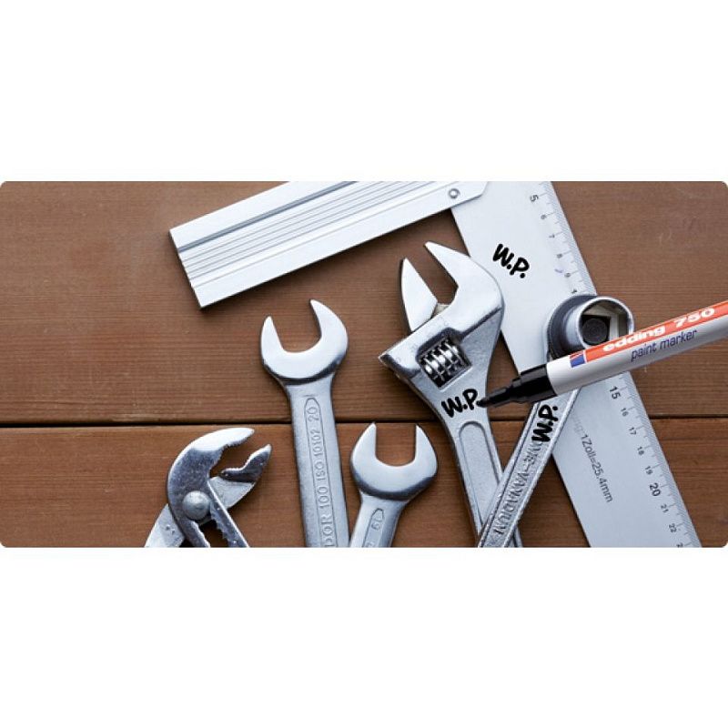 Маркер перманентный на нитрокраске Edding "750", золотистый