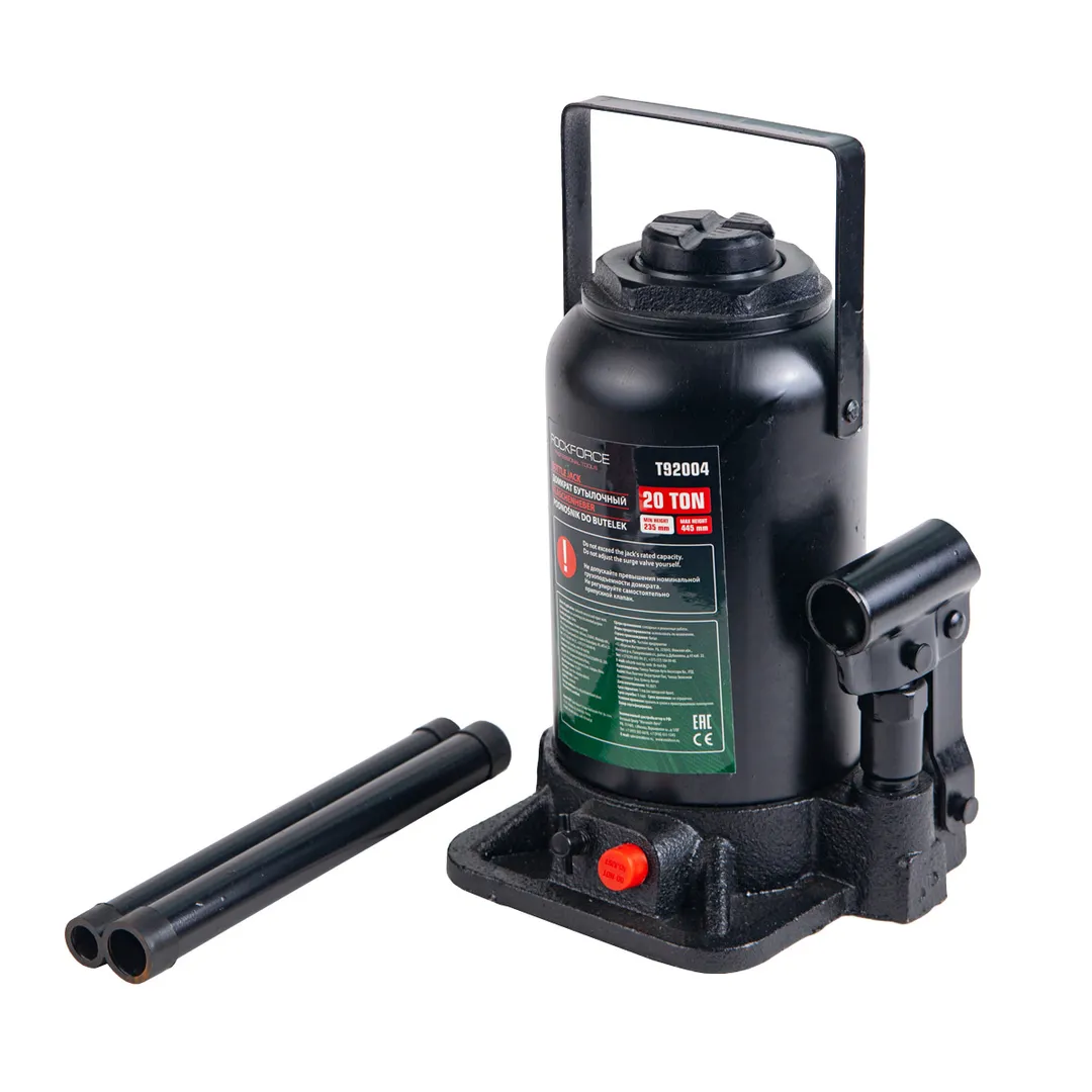 Домкрат бутылочный 20 т, 235-445 мм, RockForce RF-T92004 DS