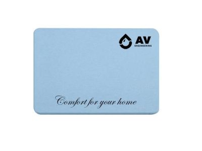 Коврик для ванной диатомитовый, голубой, 60х40 см, AV Engineering AVEDM4060BL