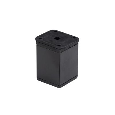 Опора мебельная алюм. DAKP-27 h150 с регул. черный матовый AKS 112790