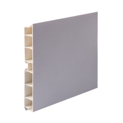 Цоколь мебельный ПВХ h=100 алюминий L=4000мм, RU 89454