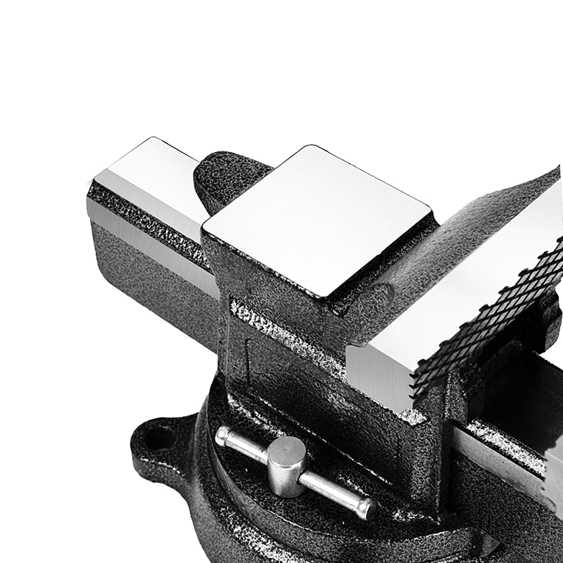 Тиски стальные Deli YS EDL2905Z, поворотные, с наковальней, 5"-125 мм