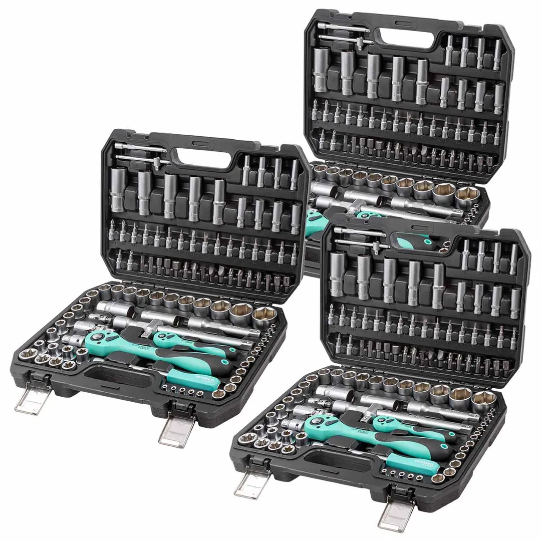 Набор инструментов PROFI 108 пр. 1/4''&1/2'' 6-гр, 3 к-та MAMEDFORCE MF-41082-5 3 K-T